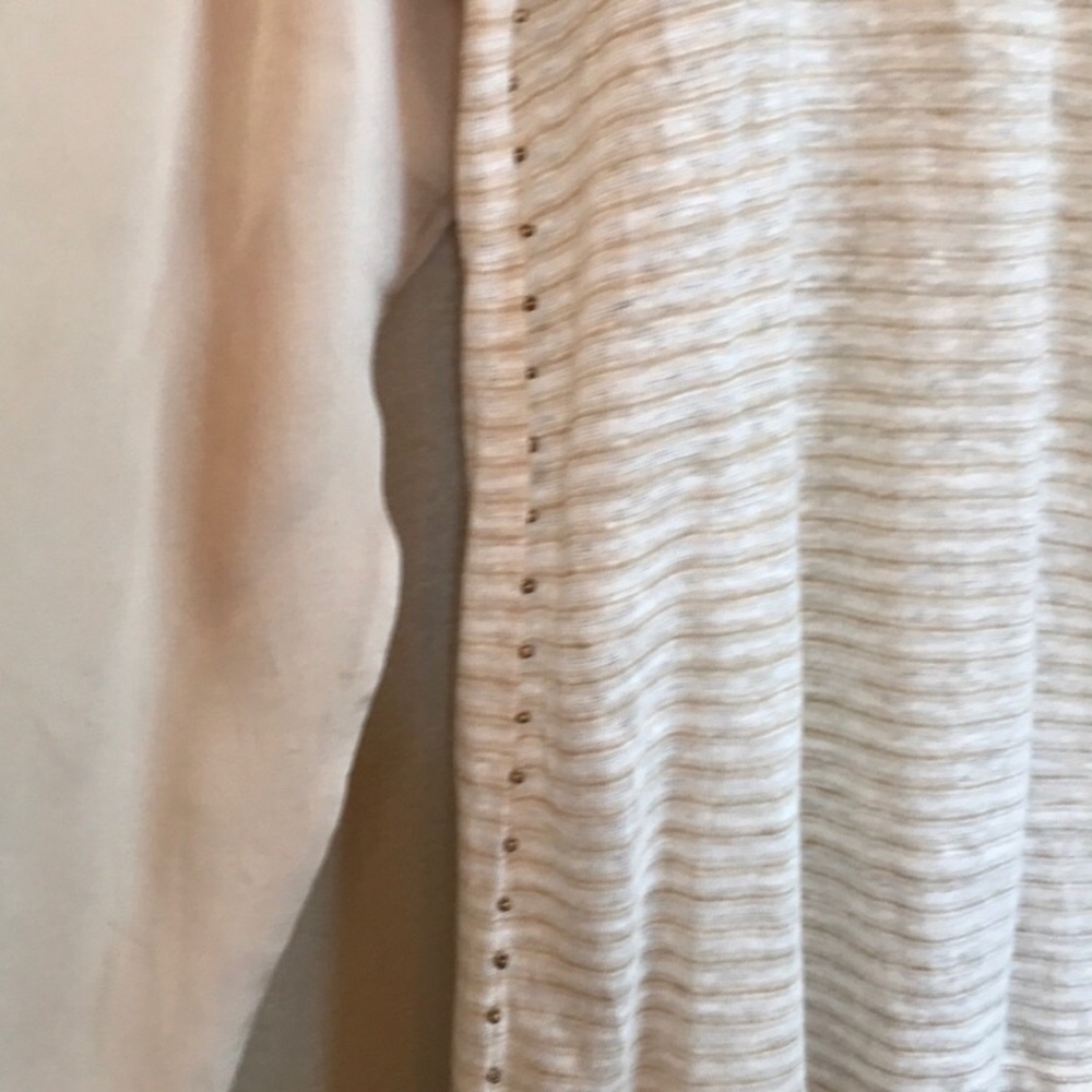 🥶😀Sundance - Linen & Silk Sequin & Stud Accents - L - Picture 3 of 6